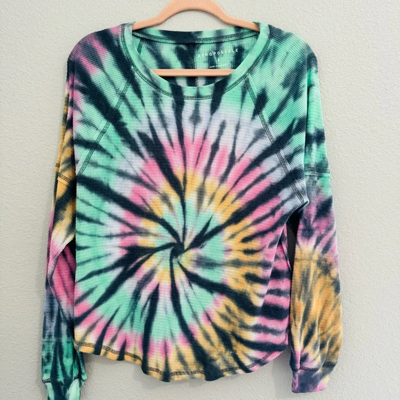 Aeropostale Long Sleeve Tie‎ Dye Thermal Size Small - Picture 3 of 9